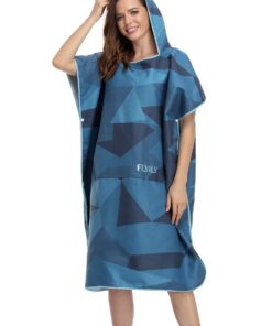 FLYILY Surf Poncho Mobile Umkleide für Surfer Kuscheliger Bademantel Strand