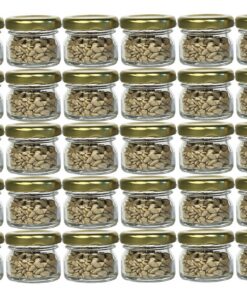 hocz Sturzgläser 30ml 30er Set Gold Deckel Imker Honiggläser