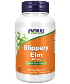 Now Foods Slippery Elm Pflanzlich-Laborgeprüfte 400 mg Vegane Kapseln Für Glutenfreie & Sojafreie Vegetarier | Now Food