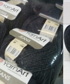 YarnArt Baumwollgarn für Amigurumi Babygarn 50g 160m Anthrazit