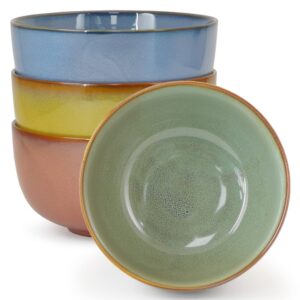 Earnest Living Geschirr-Sets Teller und Schalen-Sets für Küche mit 6-Zoll-Suppenschalen und 4-Messing-Rührschüsseln