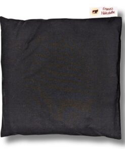 Franzis Nahröhrchenkissen 20x20cm Schwarz 100% Baumwolle I Wärmekissen, Nackenwärmekissen, Mikrowellensicher I Körnerkis