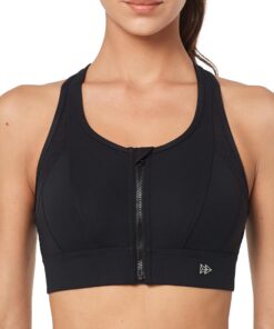 Yvette Starker Halt Sport BH für große Brüste mit Vorderverschluss und Mesh Ringerrücken | Idealer Fitness- und Lauf BH