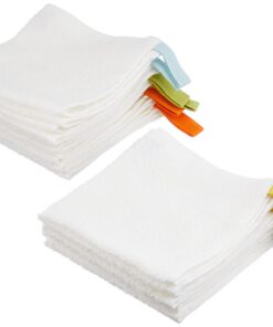 Ikea Krama Weiß Waschlappen für Hausfrauen im Bad und Küche 10St. 100% Baumwolle Ungebleicht 30x30cm