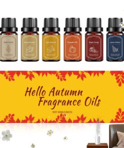 Ethische Öle Set - 6 x 10ml Fläschchen, Wasserverträgliche Herbstdüfte Für Kerzenherstellung | Jahreszeitliche Aromather