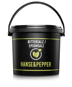 Greenline Serie 5kg Bittersalz Epsom Salz - Entspannung im Bad - Familie freundlich - Badebecher inklusive - 5kg Eimer