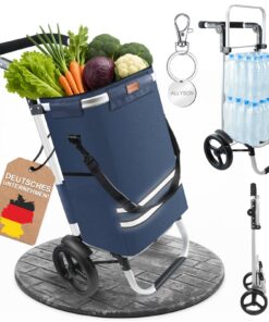 Allyson Einkaufstrolley klappbar 56L 3in1 mit Kühlfach (Denim)