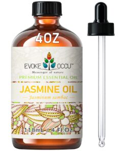 EVOKE OCCU Jasmin ätherisches Öl 118 ml - Reines Jasminöl für Aromatherapie, Diffusion, Massage und Kerzenherstellung -
