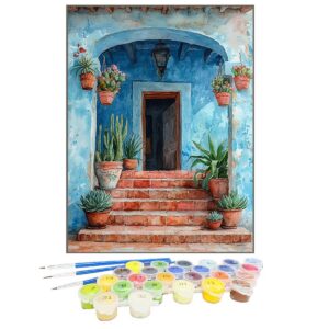 Malen Nach Zahlen HüTte Diy AnfäNger Set C7-2 | Malen Nach Zahlen Kinder Blume Home Decor Kit | Diy Paint By Numbers Ad