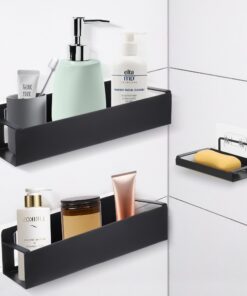 Duschablage JIZZU Ohne Bohren, 3 Stück Zum Hängen, für Badezimmer, Küche und Toilette | JIZZU Duschablage 3 Stück Ohne
