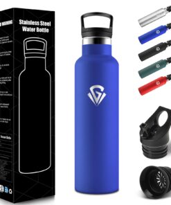 HoneyHolly Edelstahl Trinkflasche 750ml Doppelwandig Vakuumisoliert BPA-Frei - Königsblau