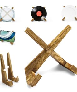 HJIAMA Holz Buchständer - Multifunktional für Bücher, Kochbücher und Fotos - Elegantes Bücherregal | HJIAMA Kochbuchhal