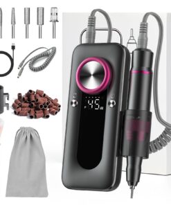 Elektra Nagelfräser 45000 U/min + Wiederaufladbare + Profis Elektra Nagelfräser 45000 U/min + für Acrylnägel und Gelnäge