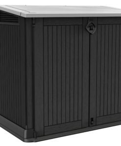 Keter Store-it-Out Midi Mülltonnenbox 845L Wetterfest UV-beständiges Polypropylen
