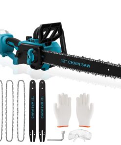WingFly Akku Kettensäge 18V Kompatibel mit Makita 10 m/s Kettengeschwindigkeit 30 cm Sägeblatt (Ohne Akku) WingFly Bür