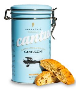 Greenomic - Italienische Cantuccini 180g - ideal als Geschenk - original italienisches Feingeback mit Feige - verpackt i