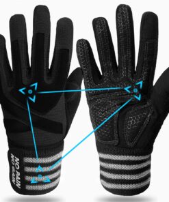 Finger Ten Trainingshandschuhe für Herren - Kraftsport - Gewichtheben & Bodybuilding - Halb-Vollfinger-Design - Fitness