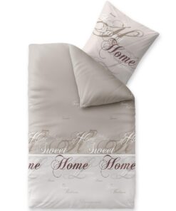 CelinaTex Touchme Biber Bettwäsche 100% Baumwolle pflegeleicht beige braun weiß summers winters OEKO-TEX Sarah Wörter