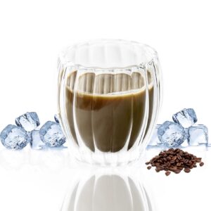 Latte Macchiato Gläser + Doppelwandig + Cappuccino Tassen Latte Macchiato Gläser + Thermogläser + Spülmaschinenfeste Tee