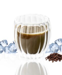 Latte Macchiato Gläser + Doppelwandig + Cappuccino Tassen Latte Macchiato Gläser + Thermogläser + Spülmaschinenfeste Tee