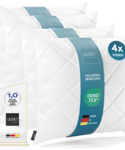 LILENO HOME 95°C Waschbares Kissenfüllmaterial 80x80cm - Ideal für Allergiker - Polyester Innenkissen für Couch, Sofa un
