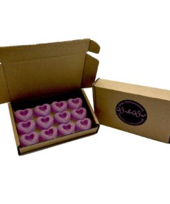 WonderWax Damast Rose Duftherz Wachsmelts Duftmelt für Duftlampen Aroma Raumduft Valentine-Muttertag Weihnachten 12er Se