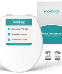 Engelbach® Toilettendeckel Antibakteriell mit Urea-Duroplast - Quick-Release-Funktion - Einfache Montage | Klodeckel | W