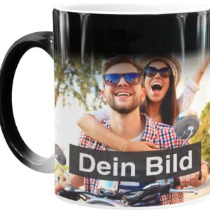 MoonWorks® Zaubertasse Foto Farbwechsel personalisierte UnoSize