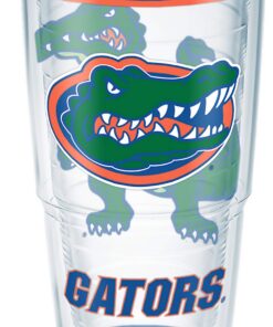 Tervis Florida Gators Tradition Thermos mit Aufsatz und blauer Pflegeklappe, 24oz, transparent
