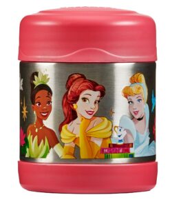 Thermos Kids FUNTAINER Thermobehälter für Essen | Hochwertiger Edelstahl, Disney Prinzessinnen Motiv, absolut dicht, häl