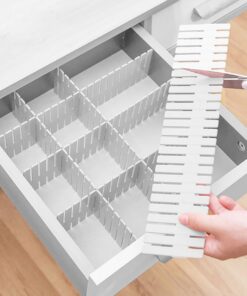 16 Stück Verstellbare Schubladenteiler Weiß – Ideal für Unterwäsche, Socken & Kosmetik im Schlafzimmer