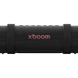 LG xboom Grab by will.i.am, tragbarer Bluetooth-Lautsprecher (Signature Sound, IP67, bis zu 20 Std. Akkulaufzeit), Schwa