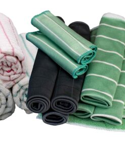 Muxel Mega-Set: Großes Microfaser-Tuch für Küche und Auto - Carbontuch, Putzlappen Included