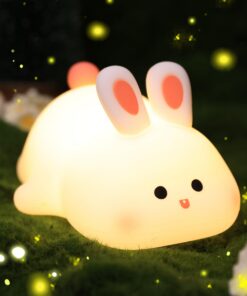 Kiddo-Cute Wiederaufladbare Hasen-Nachtlicht für Kinder Raumdekoration und Geburtstagsgeschenke