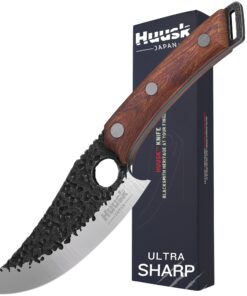 Huusk Kochmesser, Küchenmesser - Scharfes Japanisches Original für Perfektes Schneiden und Zerkleinern zu Hause
