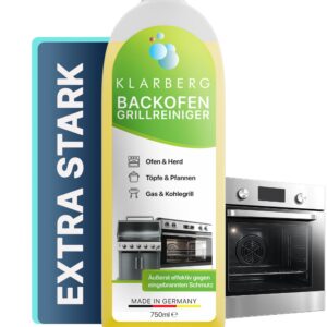 KLARBERG® Backofenreiniger extra stark I Grill Reiniger extra stark I Ofenreiniger Backofenreiniger 750ml