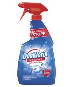 DanKlorix Badreiniger mit Chlor für Familiennähereien im Bad und Toilette Reinigungsseitengröße 750 ml