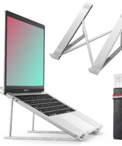BHHB Support Ordinateur Portable, Refroidisseur Aluminium Ventilé, Compatible MacBook & HP, Für Notebook 9-17inch, Regla
