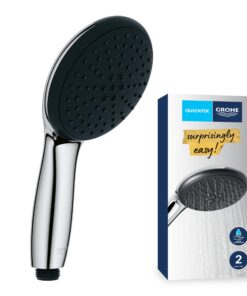 GROHE Vitalio 110 Wassersparender Duschkopf für Handbereich mit 2 Strahlarten und chromem Design 27946001