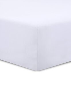 Vision Spannbettlaken 100% Baumwolle - Weiß - für Baby - für Schlafzimmer - Soft & Comfortable - 180x200cm - OEKO-TEX ST