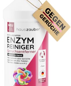 Hauszauber - Enzymreiniger STARKER GERUCHSENTFERNER 1000 ml - Gegen Katzenurin & Nikotin - Schlechte Auto- & Teppichgerü