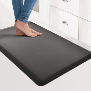 Art3d Anti-Ermüdungsmatte für Büro und Garage Schwarz 71x44 cmComfortkissen rutschfest gepolstert
