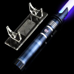 Athlchamp Motion Control Heavy Duelling Lichtschwert Blue Thunder für Erwachsene, Metallhilt mit Dicker PC Blade & 16 So