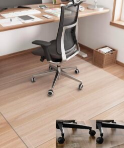 Artwelt Bürostuhl Bodenschutzmatte Transparent 1.5mm Speciell für Büros Belastungshaltig und sauber (150cm X 80cm)