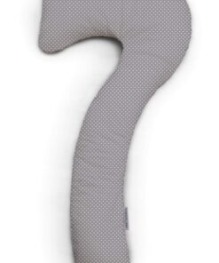 Theraline my7 Ersatzbezug Seitenschläferkissen 100% Baumwolle OEKO-TEX Grau Punkte