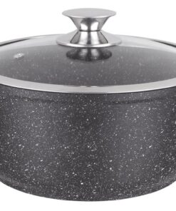 Kamberg – Kochtopf 28 cm – Aluminiumguss – PFOA-frei – Für alle Herdarten – Schwarz