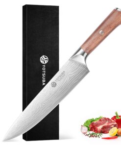 YOTSUBA Profi Japanisches Kochmesser 22CM für Chefs mit Ergonomischem Grifffür Profis und Liebhaber im Küchen Allzweckve