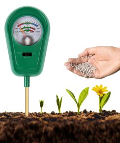 ANOMM 3 in 1 Bodentester für Pflanzen - Bodenfeuchte- / Fruchtbarkeit- / pH-Tester, ideal für Gartenpflege, Rasen und La