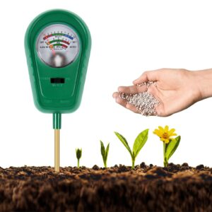 ANOMM 3 in 1 Bodentester für Pflanzen - Bodenfeuchte- / Fruchtbarkeit- / pH-Tester, ideal für Gartenpflege, Rasen und La