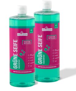 Grüne Seife flüssig Konzentrat 2 x 1 L vegan Allzweckreiniger Schmierseife bodenreinigen Blattläuse bekämpfen | Grüne S